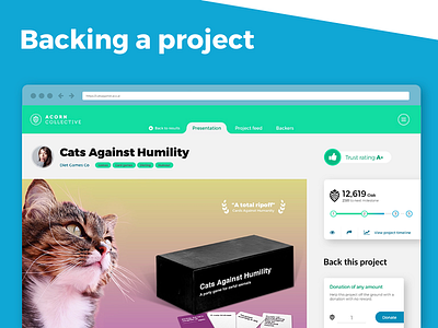 Cats Against Humility - Example crowdfunding project crowdfunding cryptocurrency game project showcase