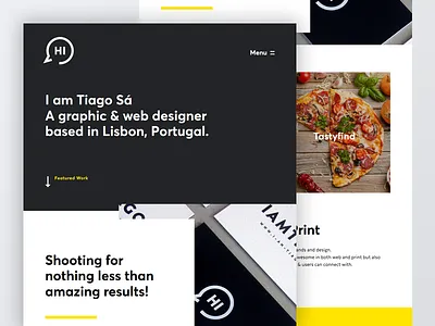 IamTiago website awwwards black graphic gray iamtiago portfolio portugal tiago sá web website white yellow