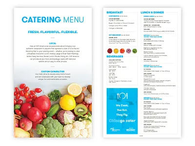 Catering Menu airport catering chicago clean fruit handheld menu midway produce simple veggies