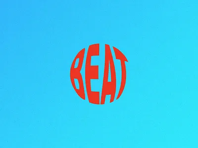 Music Streaming Startup Logo - Daily Logo Challenge Day 08 beat blue daily logo challenge logo red