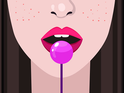 Girl's temptation girl illustration temptation vectors