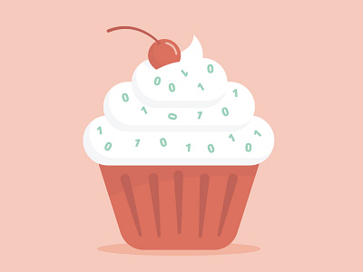 Binary Cupcake cherry cupcake food gay lesbian lgbtq pride queer sweets trans