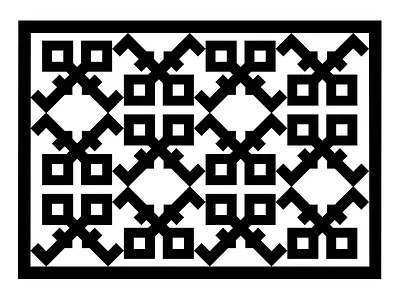 F Logo | Pattern abstract chicago identity key logo mark mosaic pattern system