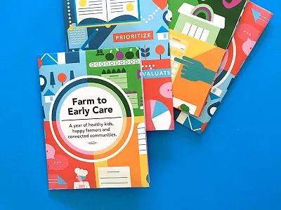 Farm to Schools poster agriculture colorful design education farm illustration infographic poster process