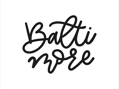 Baltimore lettering procreate