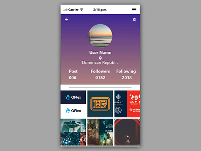 Profile Screen 006 dailyui design iphone profilescreen ui ux