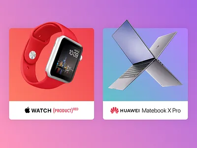 Product UI Cards apple cards gradients product ui user interface watch