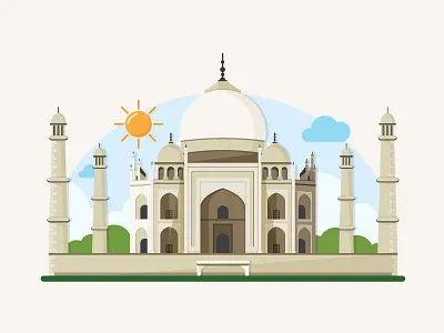 Taj Mahal illustration places taj mahal travel