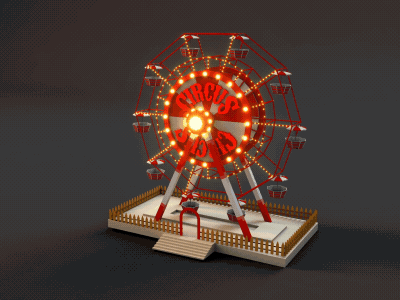 Circus Festival (part 1) 3d cinema4d circus everyday ferris wheel festival