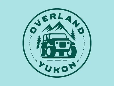 Overland Yukon 4x4 logo adventure backcountry camping mountains nomad outdoors overland rentals tourism vehicle yukon