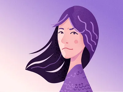 Caroline portrait avatar illustration portrait profile