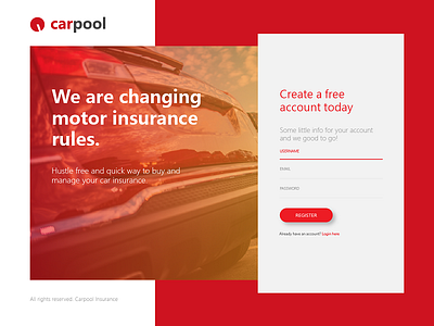 Car Insurance Signup Page car insurance login register signin signup