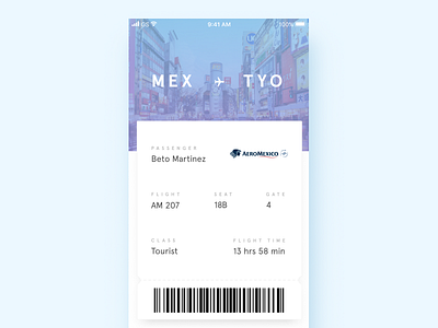 DailyUI #024 Boarding Pass boarding dailyui pass