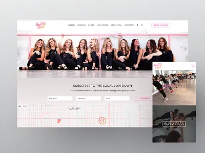 Local Barre Fitness Website Design agency brand dance design designer fitness graphicdesign marketingagency webdesign website websitedesign
