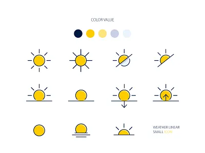 Weather icon color icon