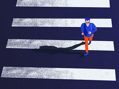 The beginning of the "one person" series design illustrations series