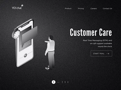 Landing Page illustration isometric webdesign