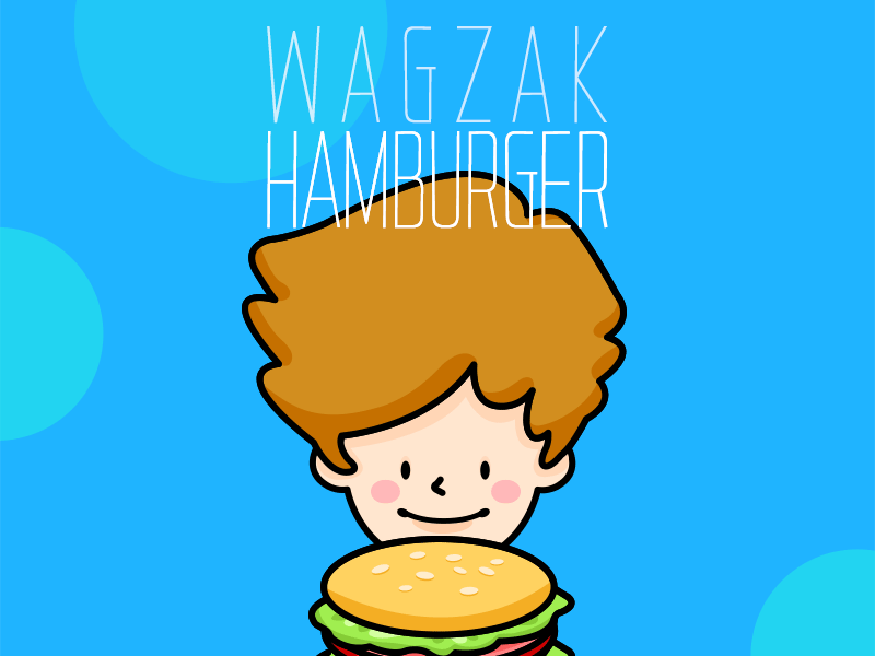 Project 'Hello Ayton' - Wagzak Hamburger animating character design drawing graphics illustration motion