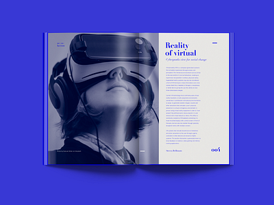 re:vo—lution - Reality of virtual art direction branding layout magazine photography print report revolution type typography virtual reality