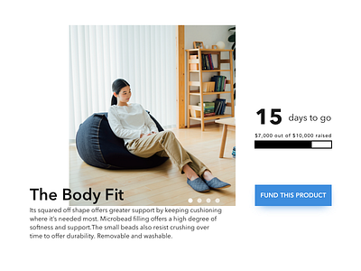 Daily UI #032 Crowdfunding Campaign campaign crowdfunding daily ui muji ui design uiux user interface ux design