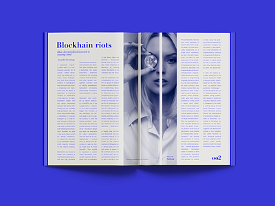 re:vo—lution - Blockchain riots art direction blockchain branding layout magazine photography print report revolution type typography