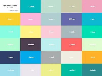 Remember Colors colors flat remember