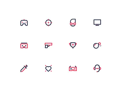 Game Icons game icons 双色 描边 线性