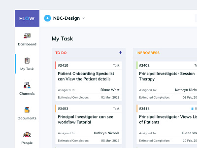 My Task - Left Panel Option agile assign board bug kanban project management status task ticket todo work workflow