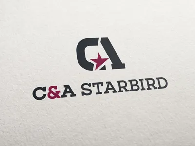 C&A Starbird burgund calogo camonogram starbird