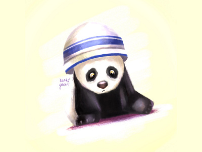 Innocent 😇 part 2 animal art character graphic illustration kidlit love lover panda visualart