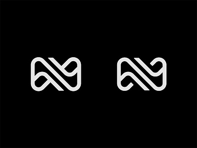 And more N marks... brand mark branding geometric identity lettering logo monogram monoline n typography