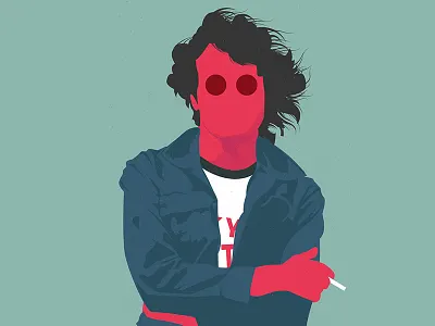 Lennon beatles denim glasses illustration illustrator john lennon new portrait vector york