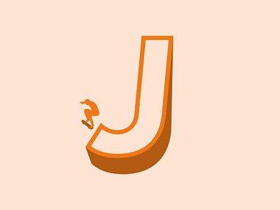 J for jump 36days 36daysoftype 36daysoftype05 design designchallange designeveryday designspiration j letter type typography visualgraphc