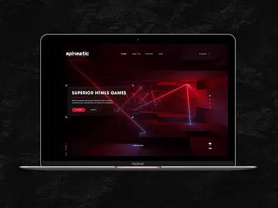 Htlm Gaming Webdesign blur design futuristic html lights minimal modern neon red ui ux webdesign