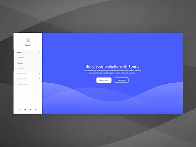 Tonna HTML Template envato html multipurpose themeforest ui waves