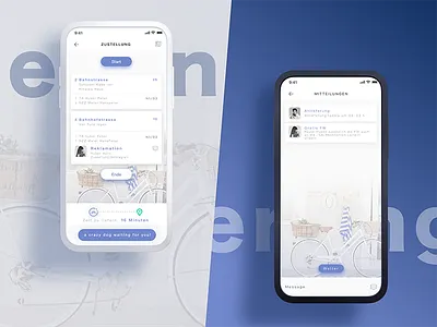 Paper-Boy app bicycle blue delivery ios