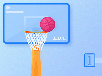 One invite! debut dribbble first get invite invitation invite pink shot