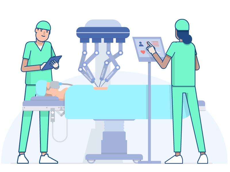 Healthcare to Enterprise AI amazon characters enterprise health healthcare illustration surgery