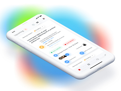 The Executive Council of Dubai - Meeting Application interaction ios mobile application product design ui user experience user interface ux