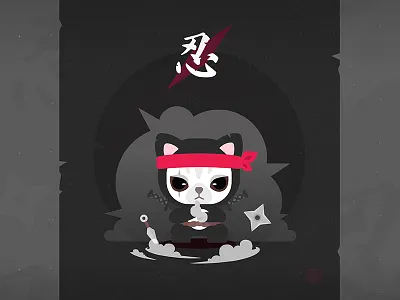 Ninja Cat illustration