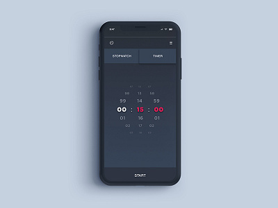 Daily Ui Challenge #014 - Countdown Timer 014 black blue challenge dailyui dribbble gray mobile mobileapp ux