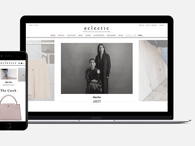 Eclectic branding mobile uiux web design
