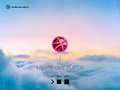 Invitation for one player ball draft dribbbleinvite invite player