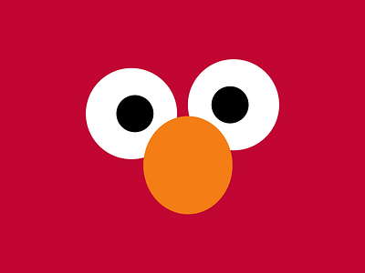 Minimalist Elmo character elmo flat funny illustration minimal minimalist sesame street tickle