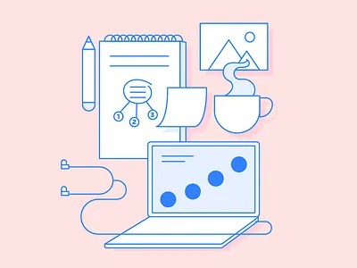 My life as a prezi designer creative creative process creative tools design tools designer illustration life of a designer work workplace