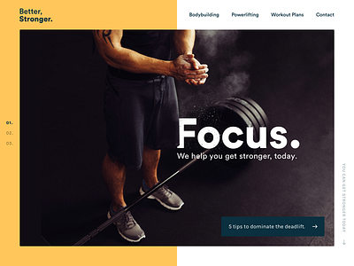 Personal Trainer homepage deadlift fitness half homepage personal trainer trainer type website yellow