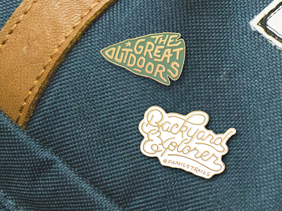 Outdoors Enamel Pins adventure enamel explore lettering outdoor pin pins