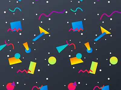 90s Pattern 90s gradient illustration pattern shapes vivid wallpaper