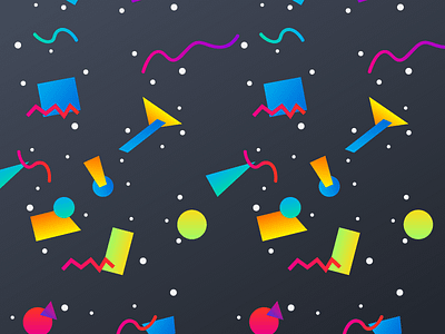 90s Pattern 90s gradient illustration pattern shapes vivid wallpaper