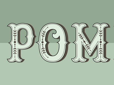 Custom Font graphic design type design